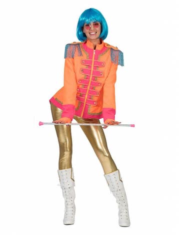 Neon Beatles jas dames oranje, Kleding | Dames, Ophalen of Verzenden, Nieuw