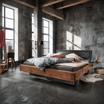 TPT Möbel Runa Massief Eiken Balkenbed - 180 x 200, Nieuw