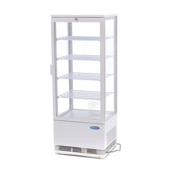 Koelvitrine - 98 L - 43 cm - Wit, Verzenden, Nieuw in verpakking, Koelen en Vriezen