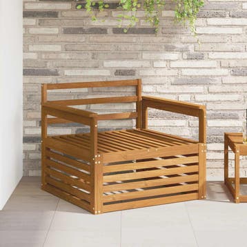 vidaXL 2 st Tuinbank Naturel, Tuin en Terras, Verzenden, Nieuw, 2 zitplaatsen