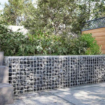vidaXL Gabion met 5 mm Draad en 5x5 cm Gaas 100x50x50 cm, Verzenden, Nieuw, IJzer