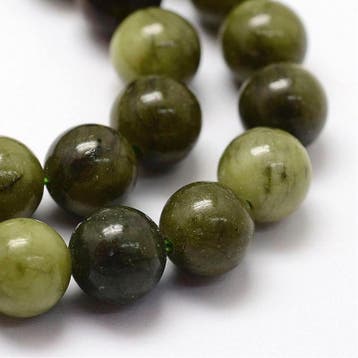 10 x edelsteen kraal van Chinese jade 4mm gat: 1mm (Kralen), Ophalen of Verzenden, Nieuw, Kraal