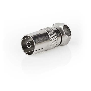 F-connector - coax (IEC) adapter - Nedis, Verzenden, Nieuw
