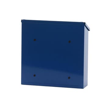 Basic Malagan wandbrievenbus staal - blauw, Tuin en Terras, Brievenbussen, Verzenden, Nieuw