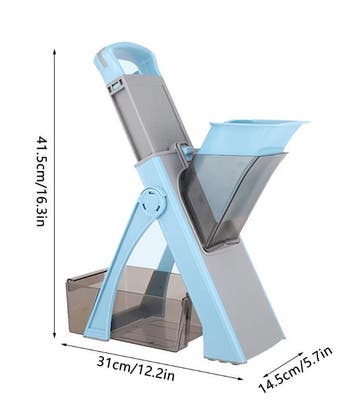 Multifunctionele Groentesnijder 4 Standen met Opvangbak, Verzenden, Nieuw in verpakking
