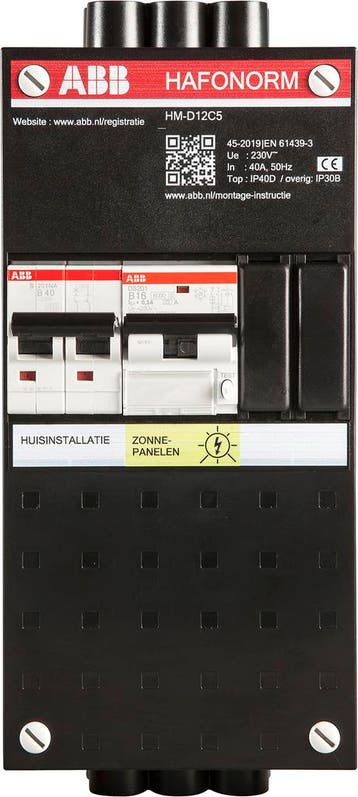 ABB HAF HM-D12C.5 KAST PV 3P B16 0.3A +B40 1P+N, Ophalen of Verzenden, Nieuw, Groepenkast