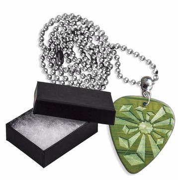 Graancirkels plectrum ketting, sleutelhanger of oorbellen, Ophalen of Verzenden, Nieuw
