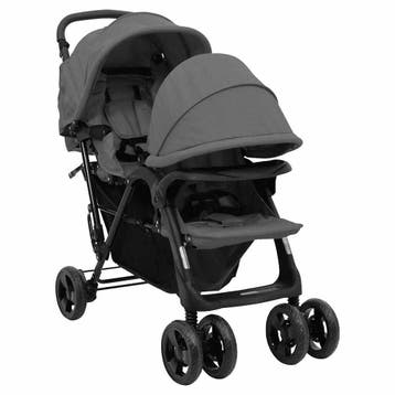 Tandem Wandelwagen Staal | Laatste Stuk! - 41% Korting, Duowagen, Ophalen of Verzenden, Zo goed als nieuw, Kinderwagen