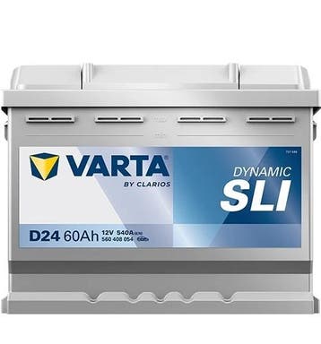 Varta Auto accu 12 volt 60 Ah SLI Dynamic type D24, Auto-onderdelen, Accu's en Toebehoren, Ophalen of Verzenden, Nieuw