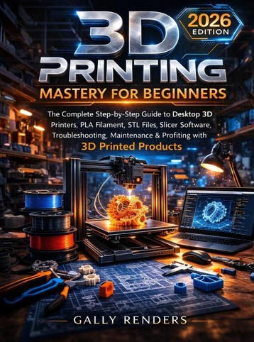 3D Printing Mastery For Beginners | Gally Renders | Nieuw, Ophalen of Verzenden, Nieuw, Gally Renders