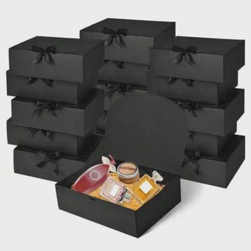 Luxe Zwarte Cadeaubox met Lint - Perfect voor Bruidsmeisjes,, Doe-het-zelf en Verbouw, Verzenden, Nieuw