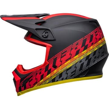Crosshelm Bell MX-9 Geel / Rood /Zwart - MAAT L, Verzenden, Nieuw met kaartje, Offroadhelm