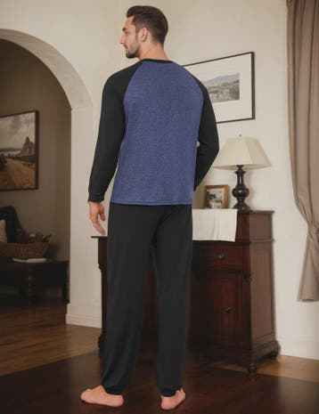 Herenset Katoenen Pyjama Lange Mouw - Comfortabel & Ademend, Kleding | Heren, Verzenden, Nieuw