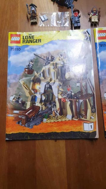 LEGO Lone Ranger Zilvermijn Vuurgevecht 79110, Verzenden, Zo goed als nieuw, Complete set, Lego