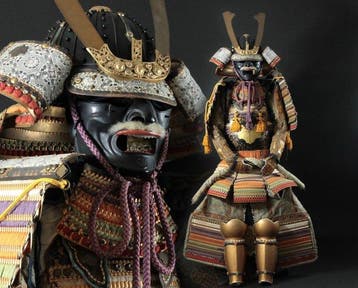 Harnas - Japan - Levensgrote samurai-pantserset –