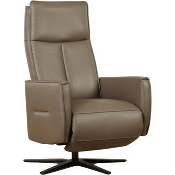 Kleine leren relaxfauteuil, Huis en Inrichting, Fauteuils, Ophalen of Verzenden, Nieuw, Leer