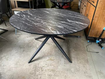 Iris eettafel, marble nero, Huis en Inrichting, Nieuw, Overige materialen