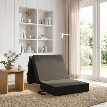 vidaXL Vouwbare Bankbed 75 x 67 x 45 cm Donkergrijs, Verzenden, Nieuw