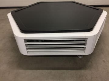 30,4 kw CV luchtverwarmer Kampmann, wit/zwart, Ophalen of Verzenden, Gebruikt, 800 watt of meer, Overige typen