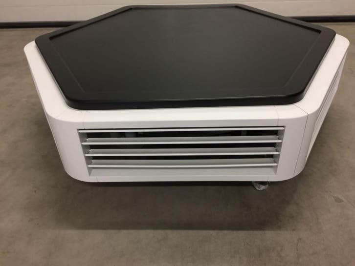 30,4 kw CV luchtverwarmer Kampmann, wit/zwart, Doe-het-zelf en Verbouw, Verwarming en Radiatoren, Overige typen, Gebruikt, 800 watt of meer