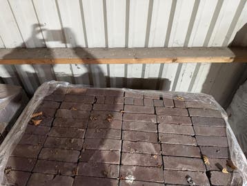 Partij dikformaat klinkers – 39 m² beschikbaar, Gebruikt, 10 m² of meer, Klinkers