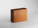 Adeqo cortenstaal plantenbak rechthoek 100 x 40 x 80 cm, 100 cm of meer, Verzenden, Nieuw, Metaal