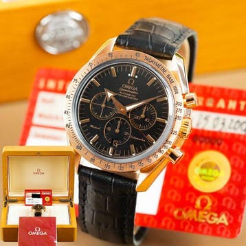 Omega - Speedmaster Broad Arrow Schumacher LE 18k Rose Gold, Nieuw