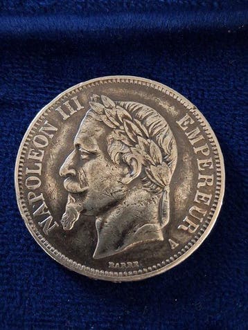 Frankrijk. Napoléon III. 5 Francs 1868-A, Paris (Zonder