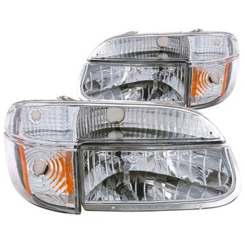 ANZO 1995-2001 Ford Explorer Crystal Headlights Chrome w/, Ophalen of Verzenden, Nieuw