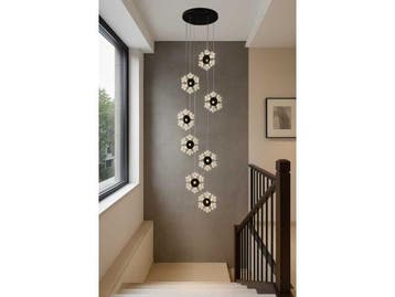 Veiling - Design LED Hanglamp – 3000K – In Hoogte Verste, Nieuw