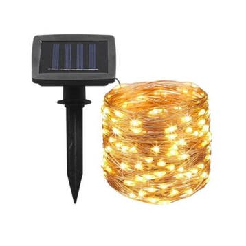 Solar lichtslinger Twinkle | 10 Meter | 100 LEDs, Zonne-energie, Nieuw, Ophalen of Verzenden, Hanglamp