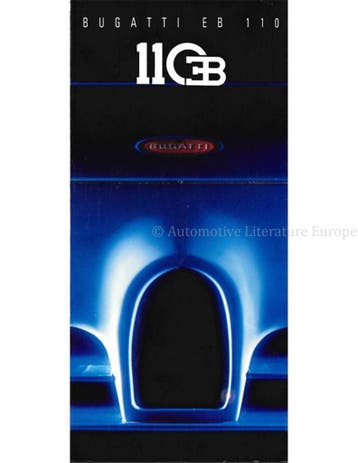 1992 BUGATTI EB110 GT | SUPERSPORT BROCHURE ENGELS, Nieuw, Author