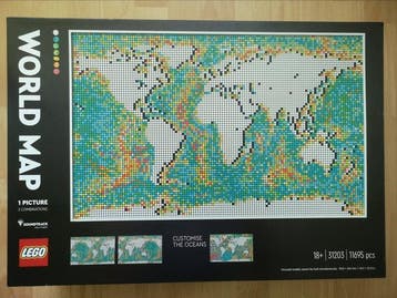 Lego Set - 31203 - Art - World Map, Nieuw