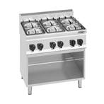 GGM Gastro | Gasfornuis - LORENZO 600 - 900x600mm - 28,5 kW, Verzenden