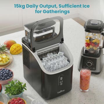 LOEFME Draagbare IJsmachine - 15kg/24u, Snel IJs Maken in 6-, Verzenden, Nieuw