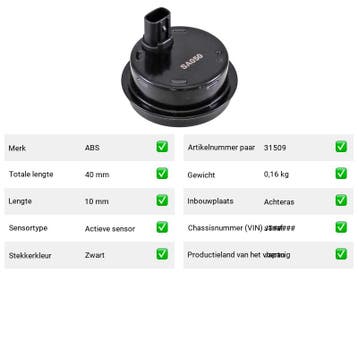 ABS-sensor Toyota Celica 1.8 16V VT-i (T23) Van 1999-08 tot, Verzenden, Nieuw, Toyota