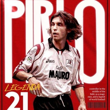 JZL - [XXL Canvas] Pirlo 21 – La Leggenda, Verzamelen, Nieuw