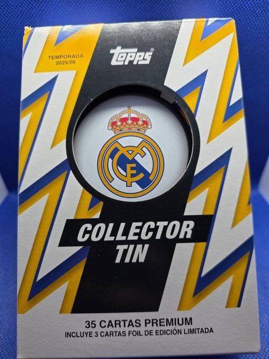 2025/26 Topps Real Madrid Collector Tin - 1 Sealed box -, Verzamelen, Stickers