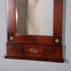 Hollandse Empire spiegel met brons en inlegwerk ca 1810 blo, Antiek en Kunst, Ophalen of Verzenden