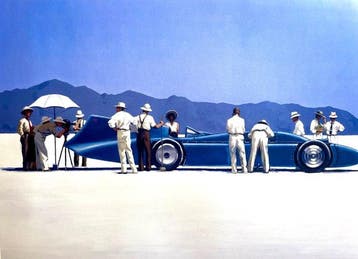 Jack Vettriano - Bluebird at Bonneville (1995)