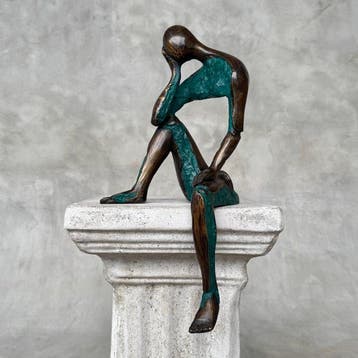 sculptuur, NO RESERVE PRICE - Modern Bronze Sculpture -