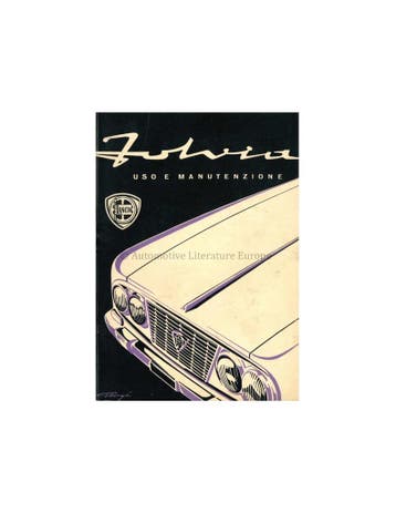 1965 LANCIA FULVIA BERLINA INSTRUCTIEBOEKJE ITALIAANS
