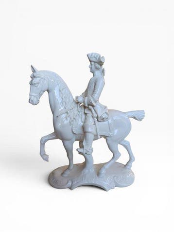 Figuur - Cavaliere a cavallo - Porselein, Antiek en Kunst
