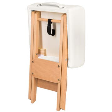 Hocker met 2 rolkussens - wit, Verzenden, Nieuw