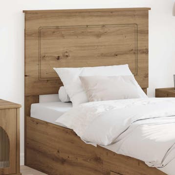 vidaXL Hoofdbord Artisan Eik Geconstrueerd hout, Verzenden, Nieuw, Bruin, Hout