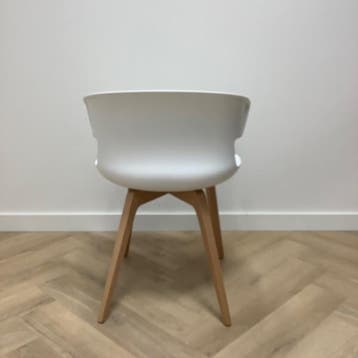 Design  stoel COVE van Dorigo, wit - beuken, Ophalen of Verzenden, Gebruikt, Stof, Eén