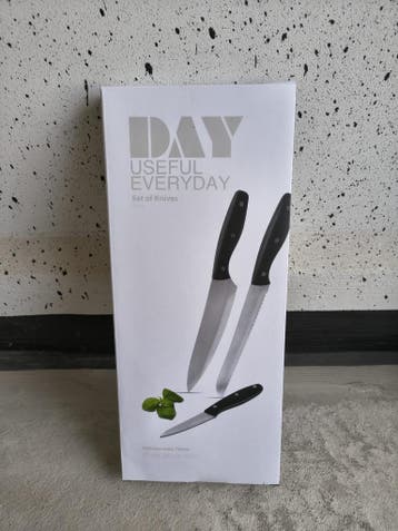 DAY Useful Everyday Messenset 3 st  Nieuw incl verzending NL, Verzenden, Nieuw, Rvs of Chroom, Los bestek