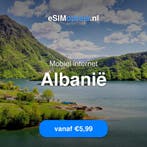 eSIM Albanië - Mobiel internet vanaf €5,99, Telecommunicatie, Prepaidkaarten en Simkaarten, Verzenden, Nieuw, Prepaidkaart