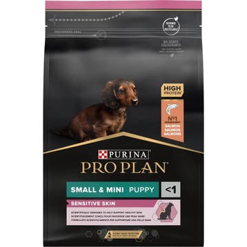 Purina Pro Plan Small & Mini Puppy Sensitive Skin 3kg Zalm, Verzenden, Hond