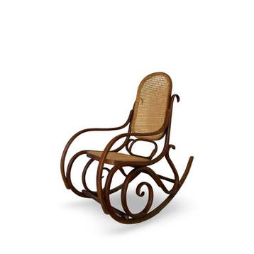 Schommelstoel - Hout, Rattan, Beuken